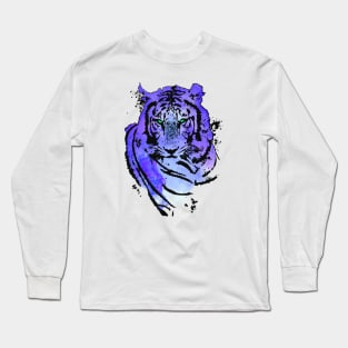 tiger watercolor Long Sleeve T-Shirt